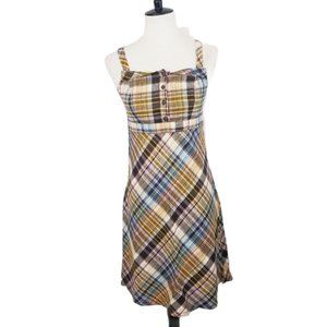 ♦️5/$20 Old Navy Plaid Flannel Mini-Dress Size Small